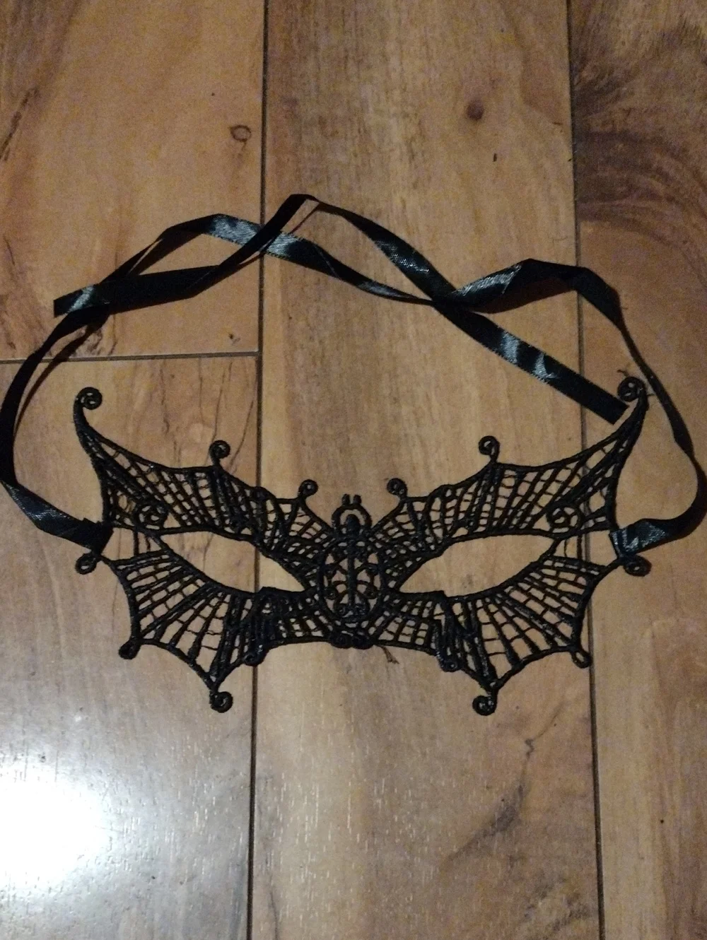 Black Lace Bat Eye Mask - Women Accessories